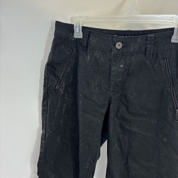 White House Black Market Womens Size 8 Skinny Leg Pants Black Stretch Jeans - Picture 2 of 6